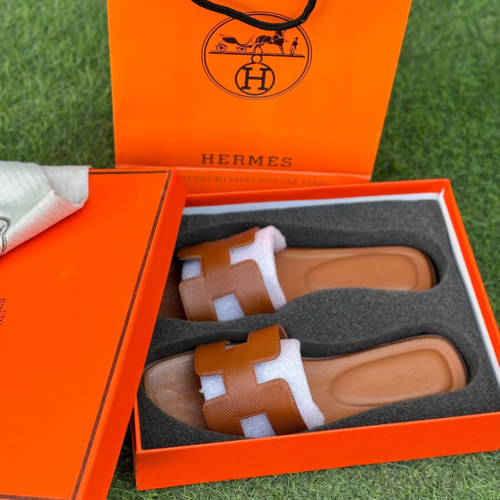 Hermes flat( brown) – my shoes